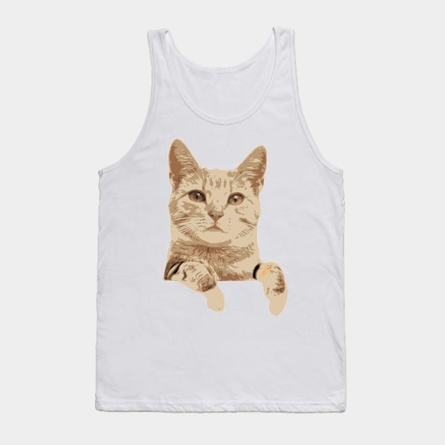 Cute Cat Tank Top by Pet & Nature Lovers